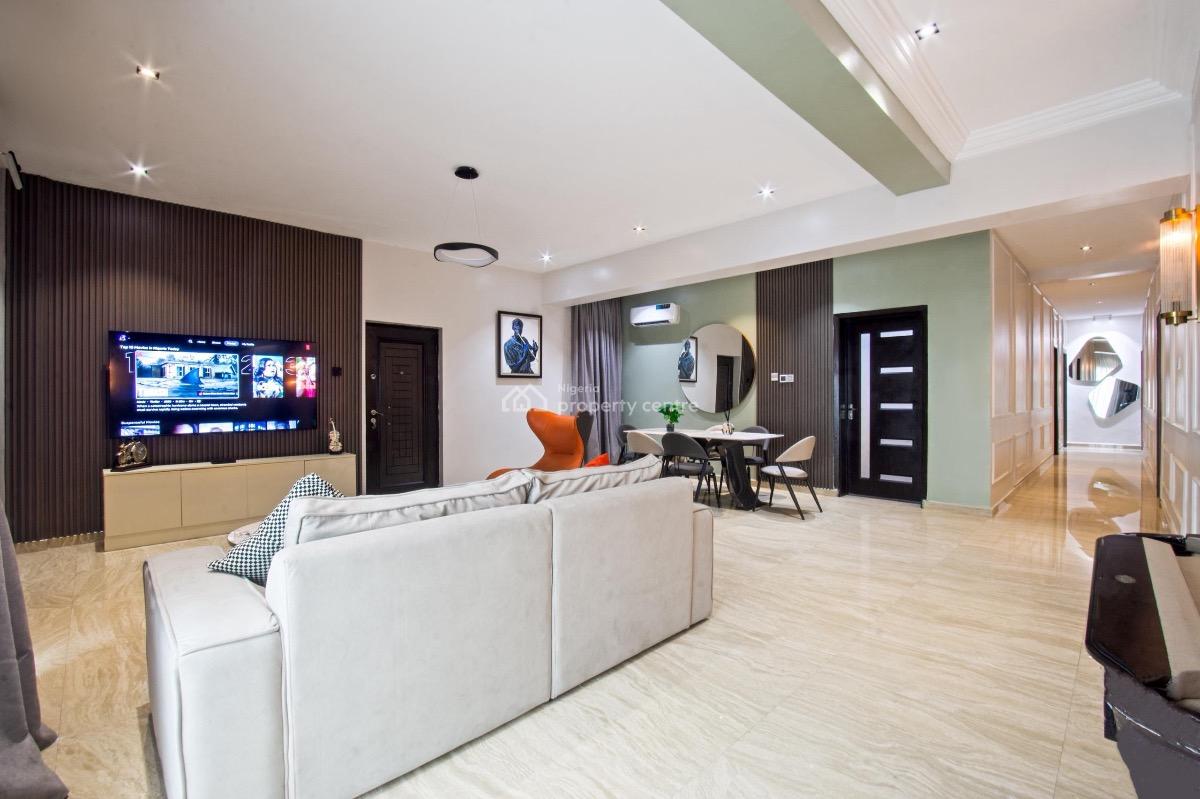 Fully Furnished & Serviced 3-bedroom Apartment, Ikoyi, Lagos, Flat / Apartment for Rent