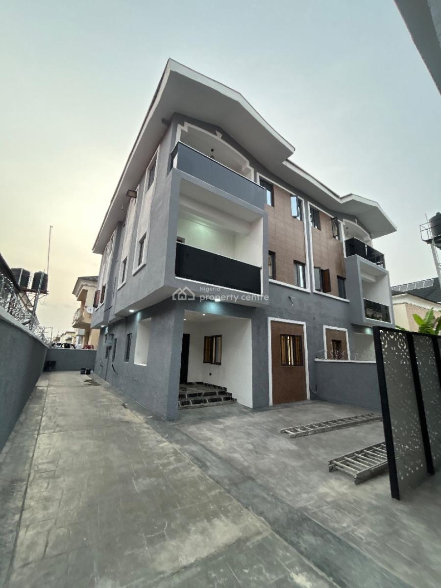 Newly Built 4 Bedroom Semi-detached Duplex with Big Bq, Chevron Drive, Lekki, Lagos, Semi-detached Duplex for Rent
