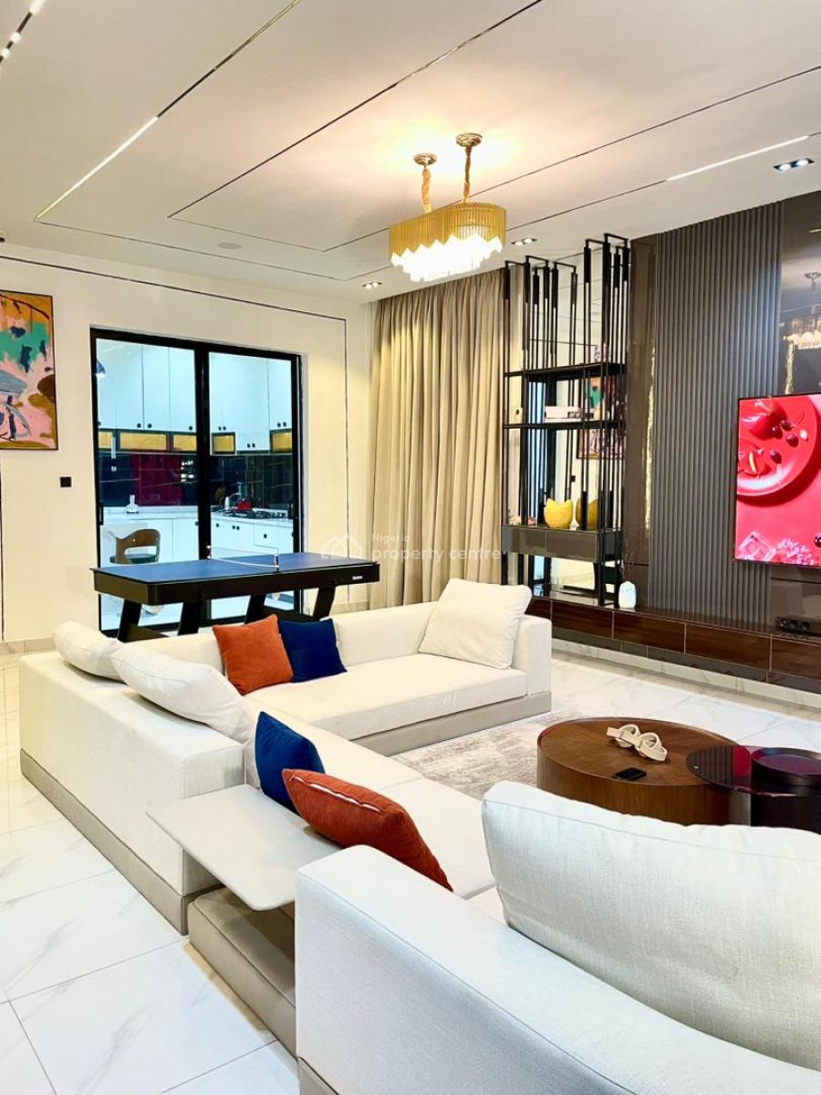 Luxury Automated 5 Bedroom Furnished Duplex with Family Lounge, Lekki, Lagos, Flat / Apartment Short Let