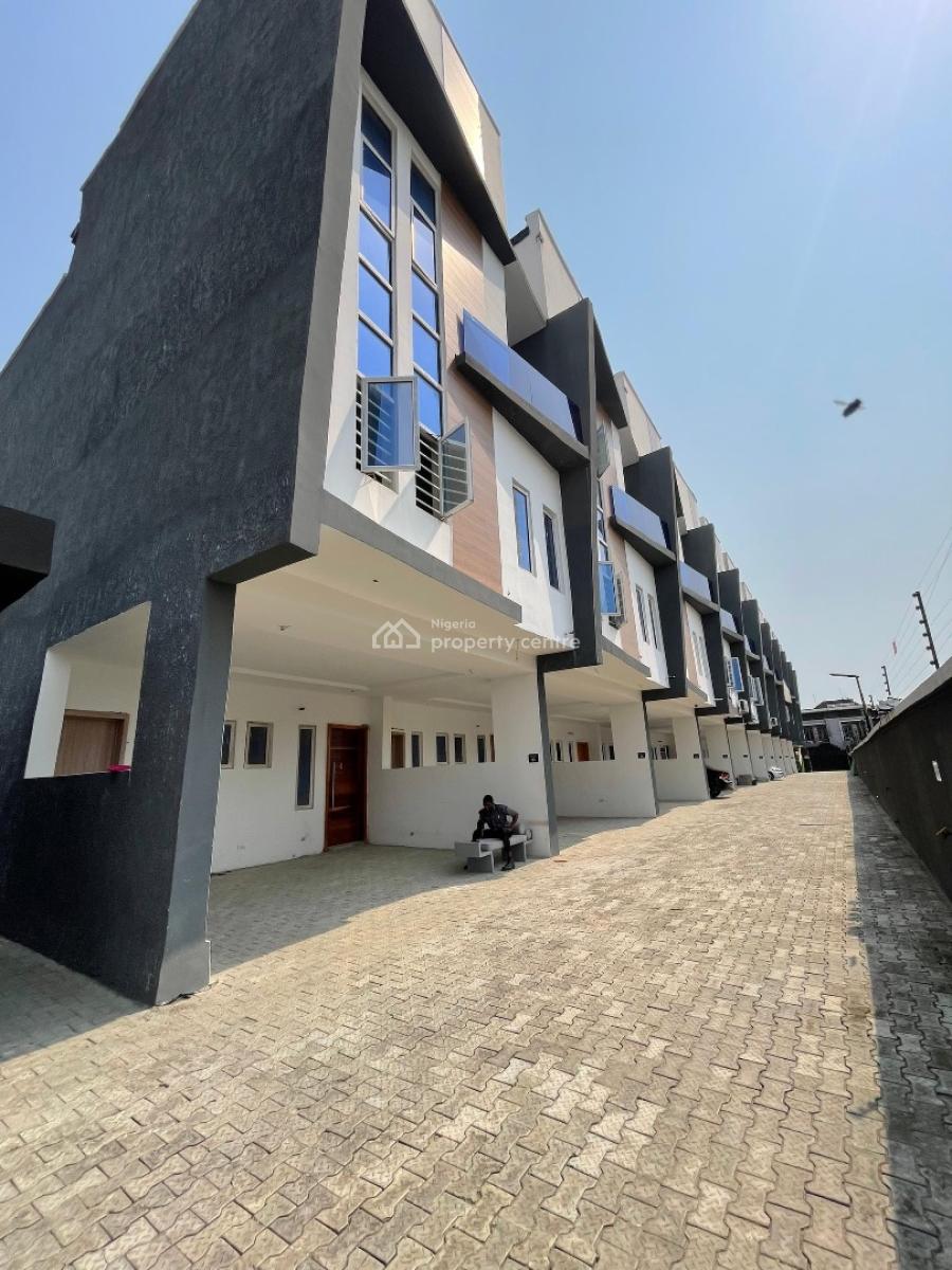 Meticulously Crafted 4 Bedroom Terrace Duplex with Bq and Pool, Ikate, Lekki, Lagos, Terraced Duplex for Sale