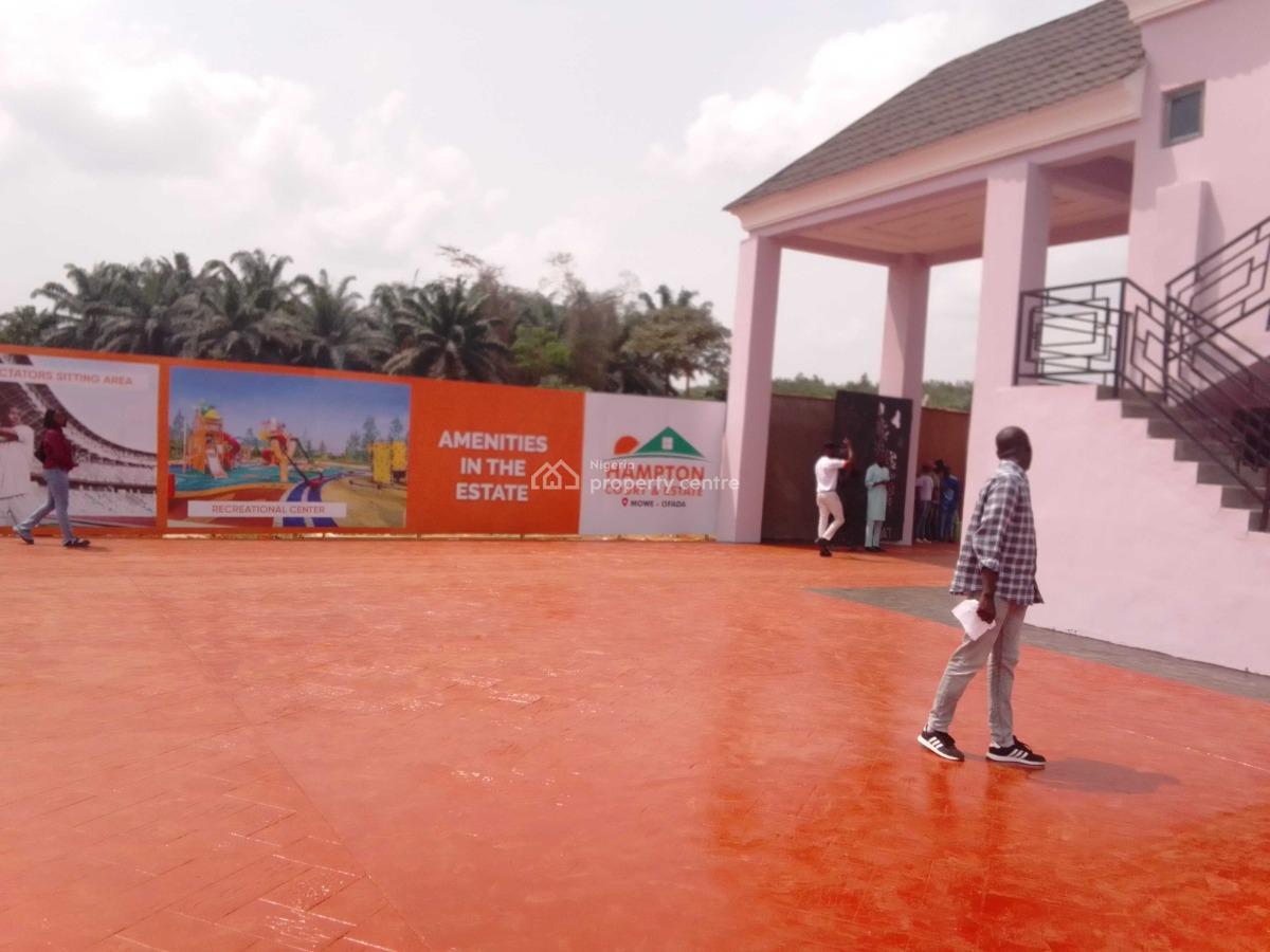 Buy and Build Land with Perimeter Fencing and Gate House, Hampton Court & Estate Close to Intl Breweries & Nestle Foods, Mowe Ofada, Ogun, Mixed-use Land for Sale