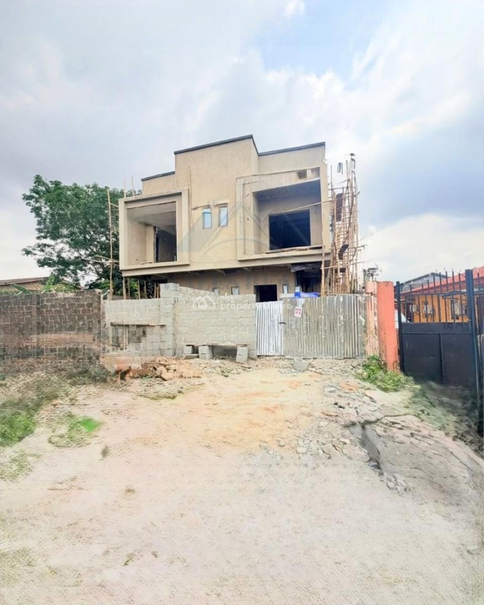 Lovely Built 3 Bedroom Semi Detached Duplex with Bq in Serene Estate, Fagba, Agege, Lagos, Semi-detached Duplex for Sale
