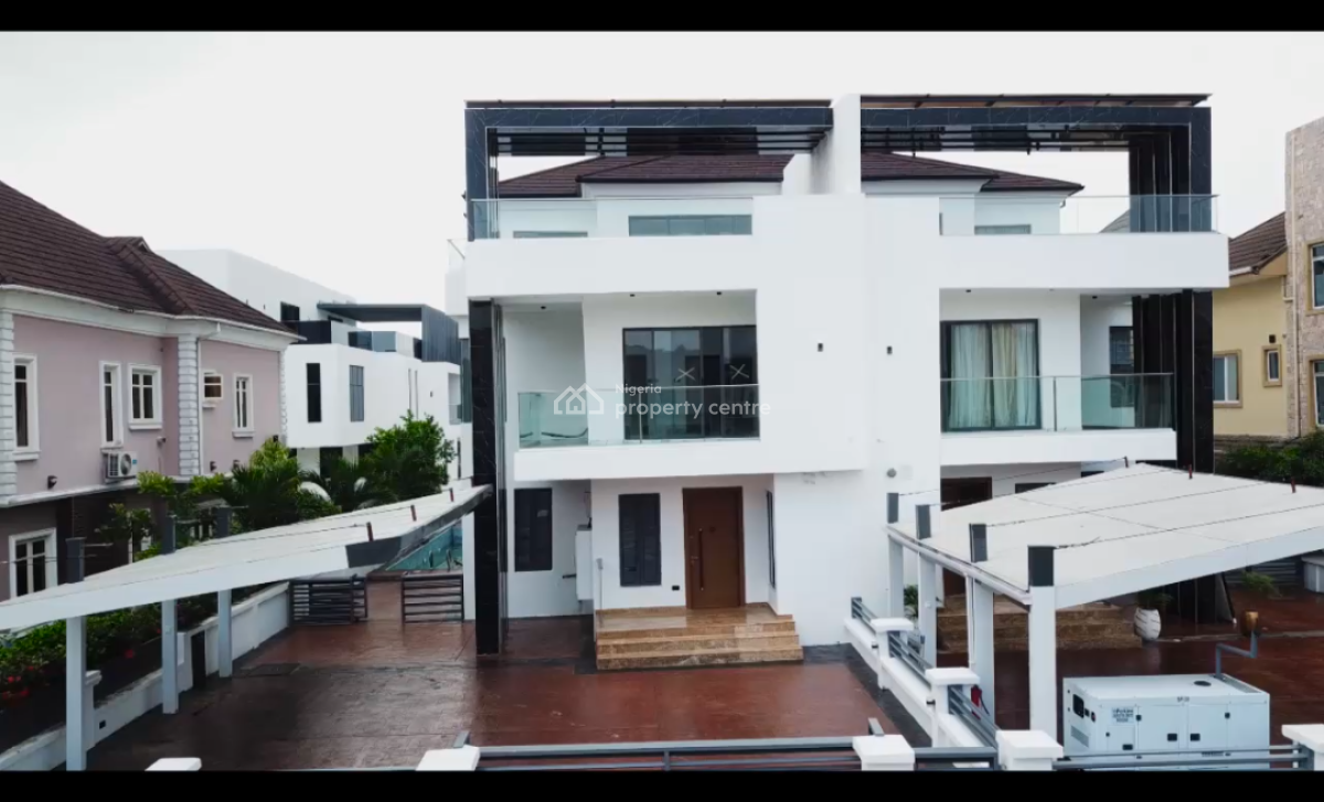 6 Bedroom Duplex with Rooftop Terrace and  Pool in a Luxury Estate, Lakeview Park 1, Opp Vgc, Ikota, Lekki, Lagos, Semi-detached Duplex for Rent