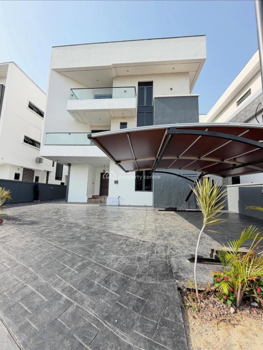 Contemporary 5 Bedroom Detached Duplex with Swimming Pool and Bq, Cowrie Creek Estate, Lekki, Lagos, Detached Duplex for Sale