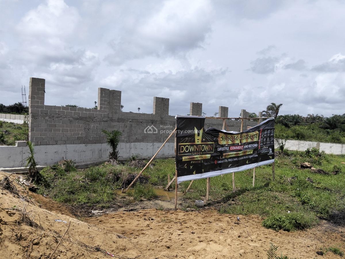 Land with C of O Suitable for Commercial, Downtown Lagos Phase2 ,facing The Lagos-calabar Coastal Rd, Ibeju Lekki, Lagos, Commercial Land for Sale