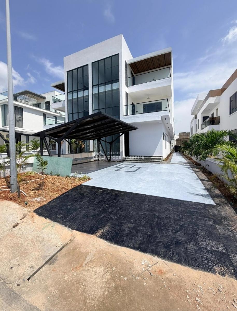 Fully Service 5 Bedroom Semi Detached Duplex with Pool & Elevator, Cowrie Creek Estate, Ikate, Lekki, Lagos, Semi-detached Duplex for Sale