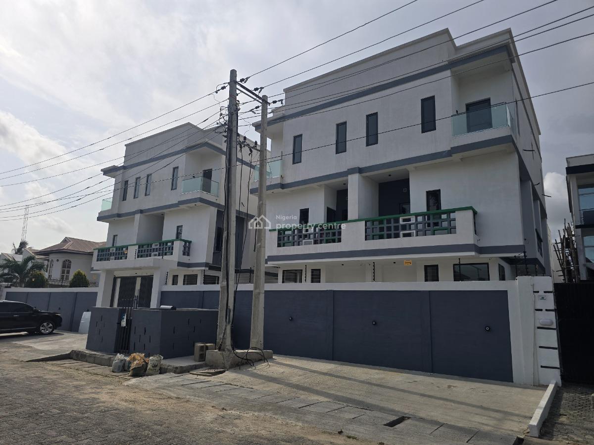 Brand New & Tastefully Finished 4 Bedroom Semi-detached Duplex with Bq, Lekki Phase 1, Lekki, Lagos, Semi-detached Duplex for Sale