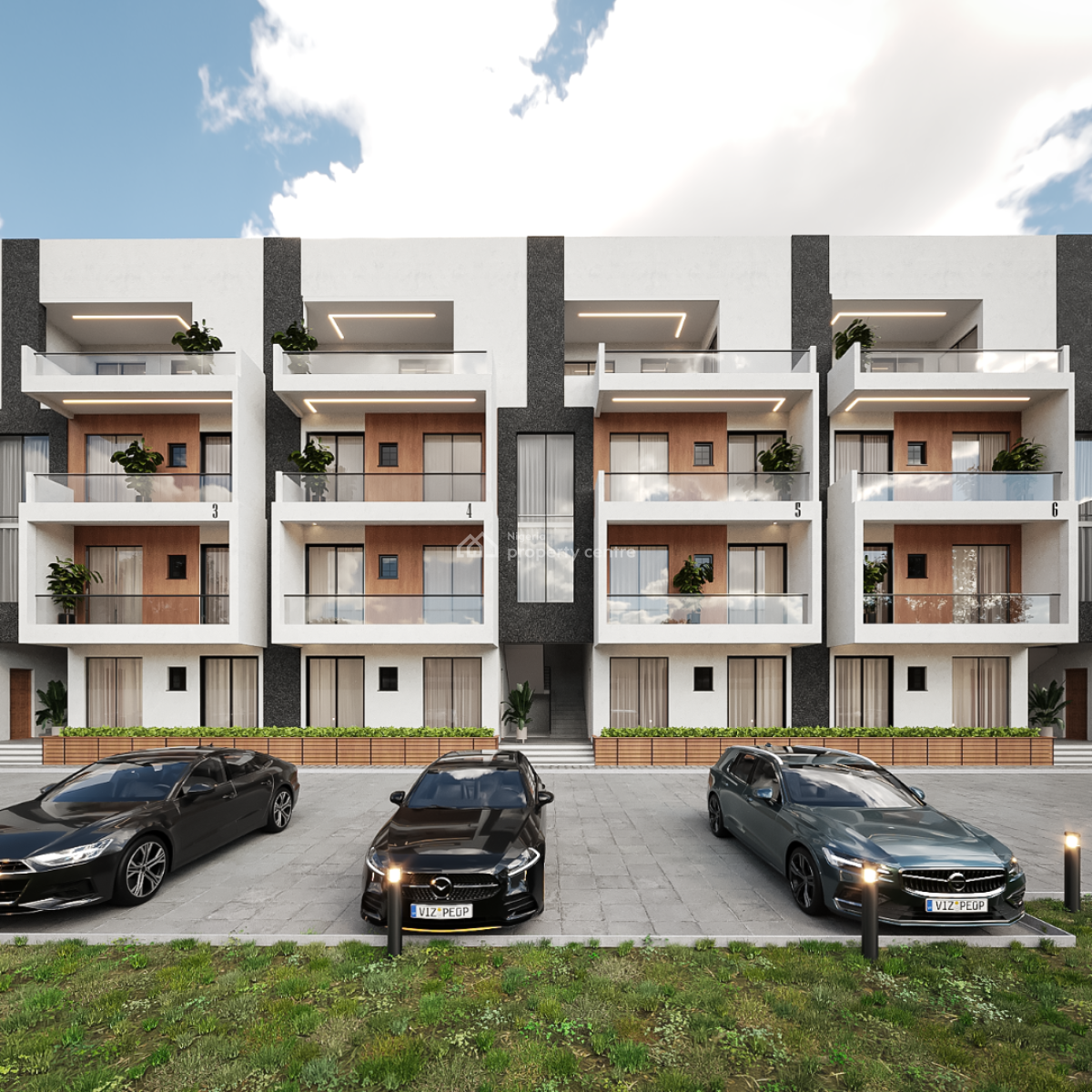 3 Bedrooms Coastal View Maisonette Residence, Ologolo, Lekki, Lagos, House for Sale