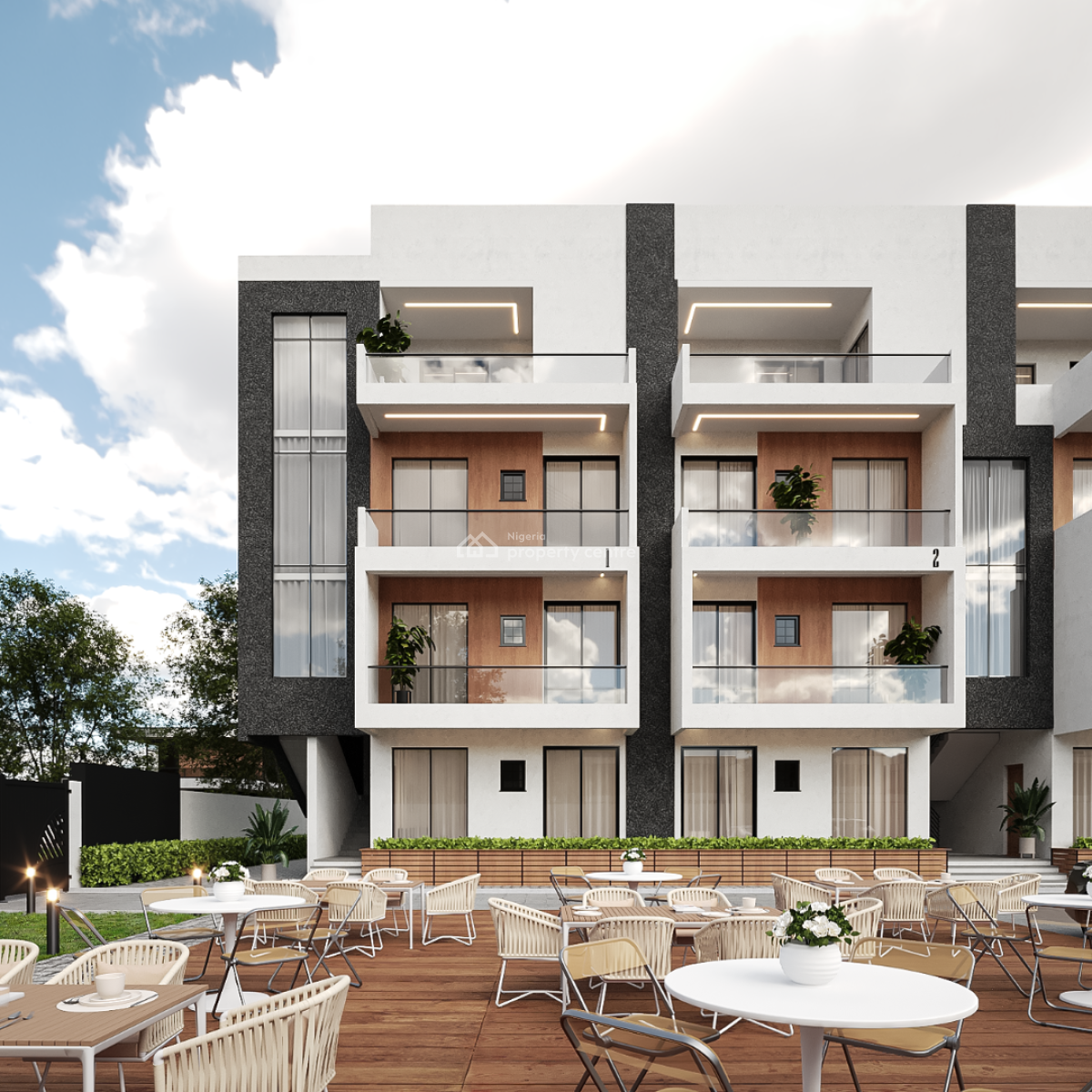 3 Bedrooms Coastal View Maisonette Residence, Ologolo, Lekki, Lagos, House for Sale