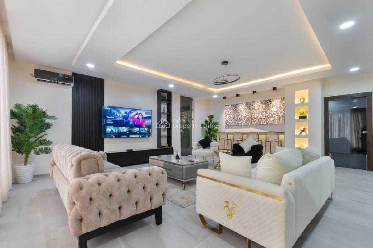 a Furnished 3bedroom Penthouse with Waterfront, a Pool and Gym, Banana Island, Ikoyi, Lagos, Flat / Apartment for Rent