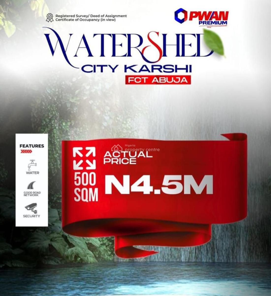 Watershield City [estate], Karshi, Amac, Fct Abuja, Asokoro District, Abuja, Residential Land for Sale