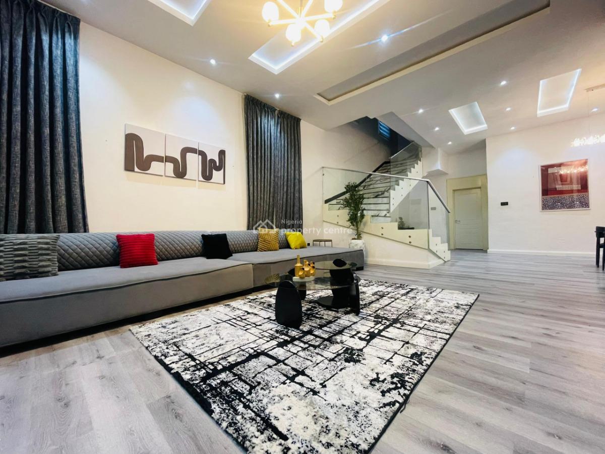 Luxury 4 Bedroom Self Compound Apartment, Lekki Phase 1, Lekki, Lagos, House Short Let