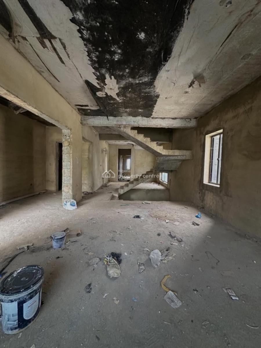 New 4 Bedroom Terrace Duplex + Boys Quarters (semi Finished), Katampe Extension, Katampe, Abuja, Terraced Duplex for Sale