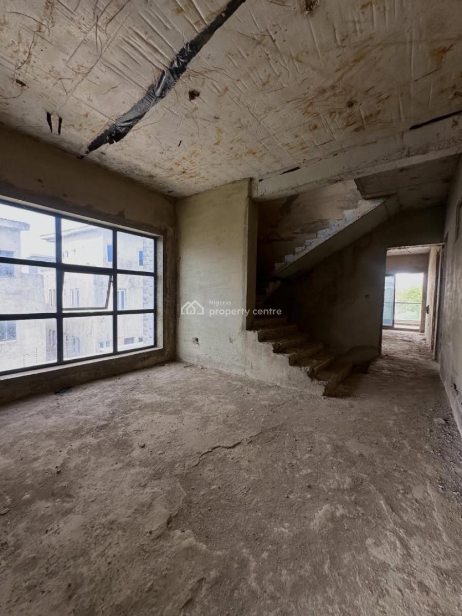 New 4 Bedroom Terrace Duplex + Boys Quarters (semi Finished), Katampe Extension, Katampe, Abuja, Terraced Duplex for Sale