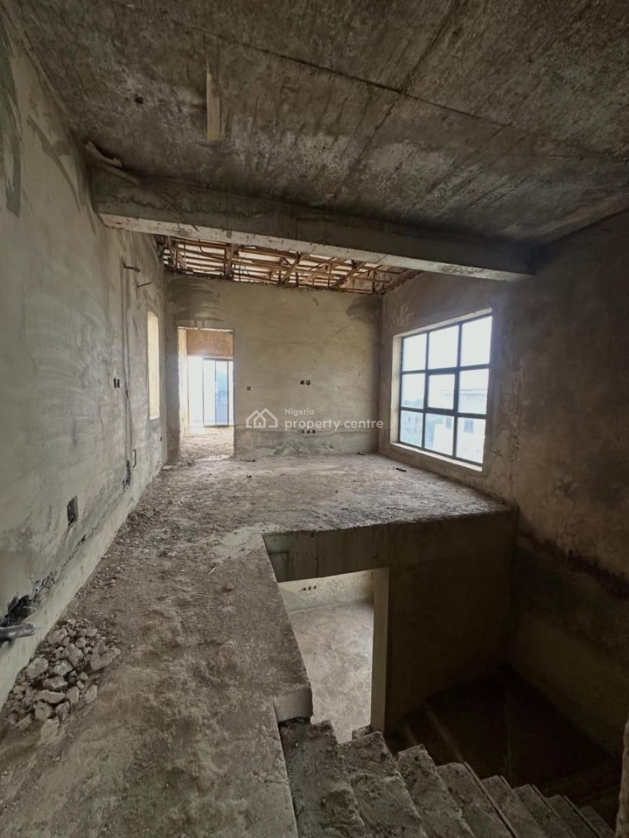 New 4 Bedroom Terrace Duplex + Boys Quarters (semi Finished), Katampe Extension, Katampe, Abuja, Terraced Duplex for Sale