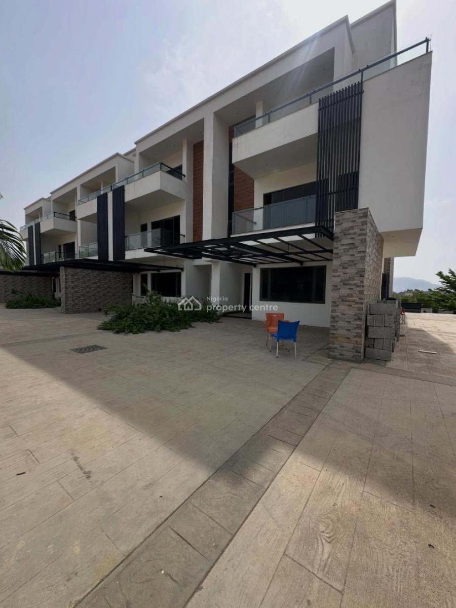 New 4 Bedroom Terrace Duplex + Boys Quarters (semi Finished), Katampe Extension, Katampe, Abuja, Terraced Duplex for Sale