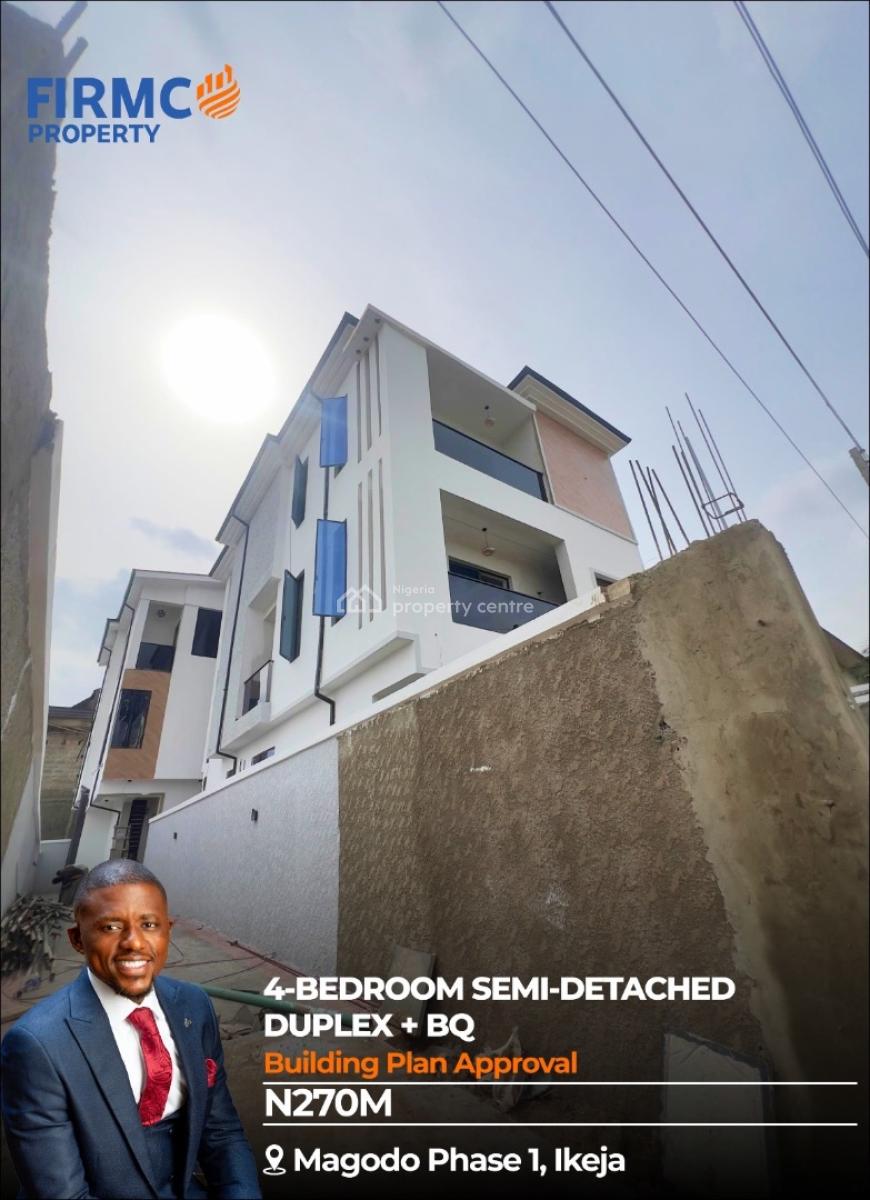 Smart 4 Bedroom Detached Duplex + Bq with Premium Features, Gra Phase 1, Magodo, Lagos, Semi-detached Duplex for Sale