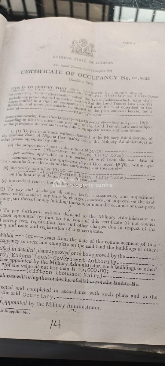 (1) 4 Bedroom Ensuite (2) 3 Bedroom Ensuite (3) 3 Rooms Boys Quarter., No 32 Road, b Barnawa, Tpo 463,kaduna South, Kaduna, Kaduna South, Kaduna, Detached Bungalow for Sale