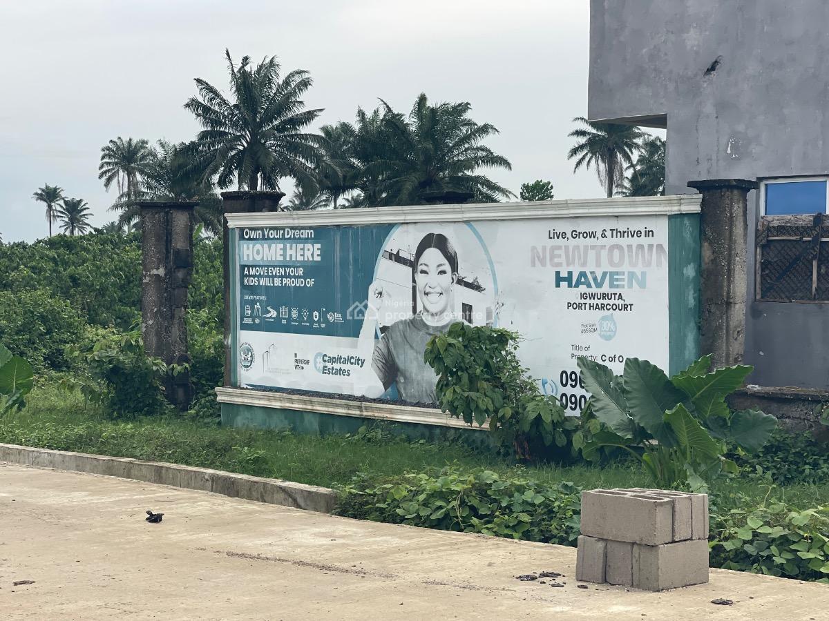 Plots at New Town Heaven Estate with C of O, Iguruta Airport Road Portharcourt, Port Harcourt, Rivers, Mixed-use Land for Sale
