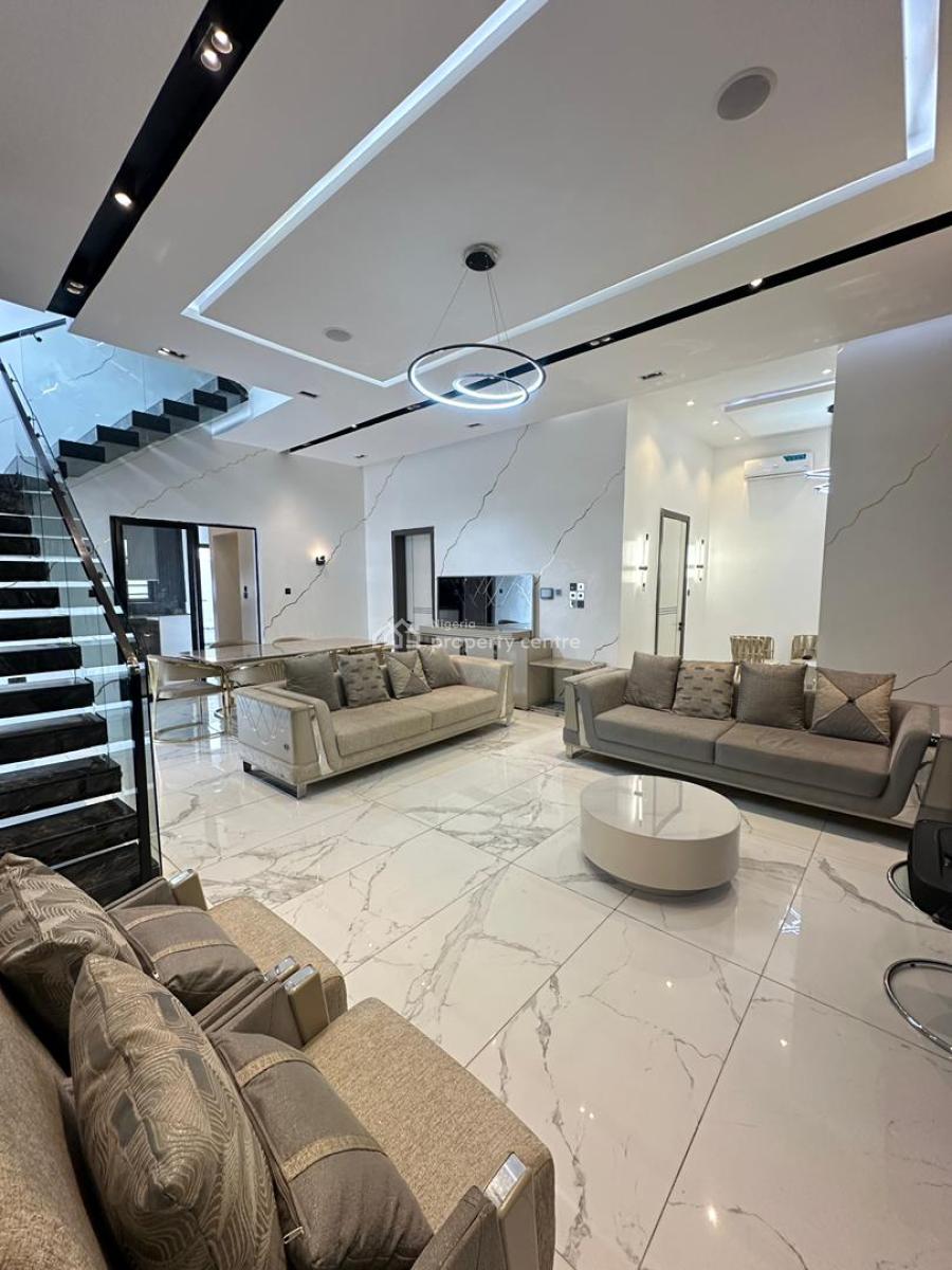 Fully Furnished Luxury 5 Bedroom Duplex + Bq, Cinema, Gym, & Pool, Ologolo, Lekki, Lagos, Detached Duplex for Sale
