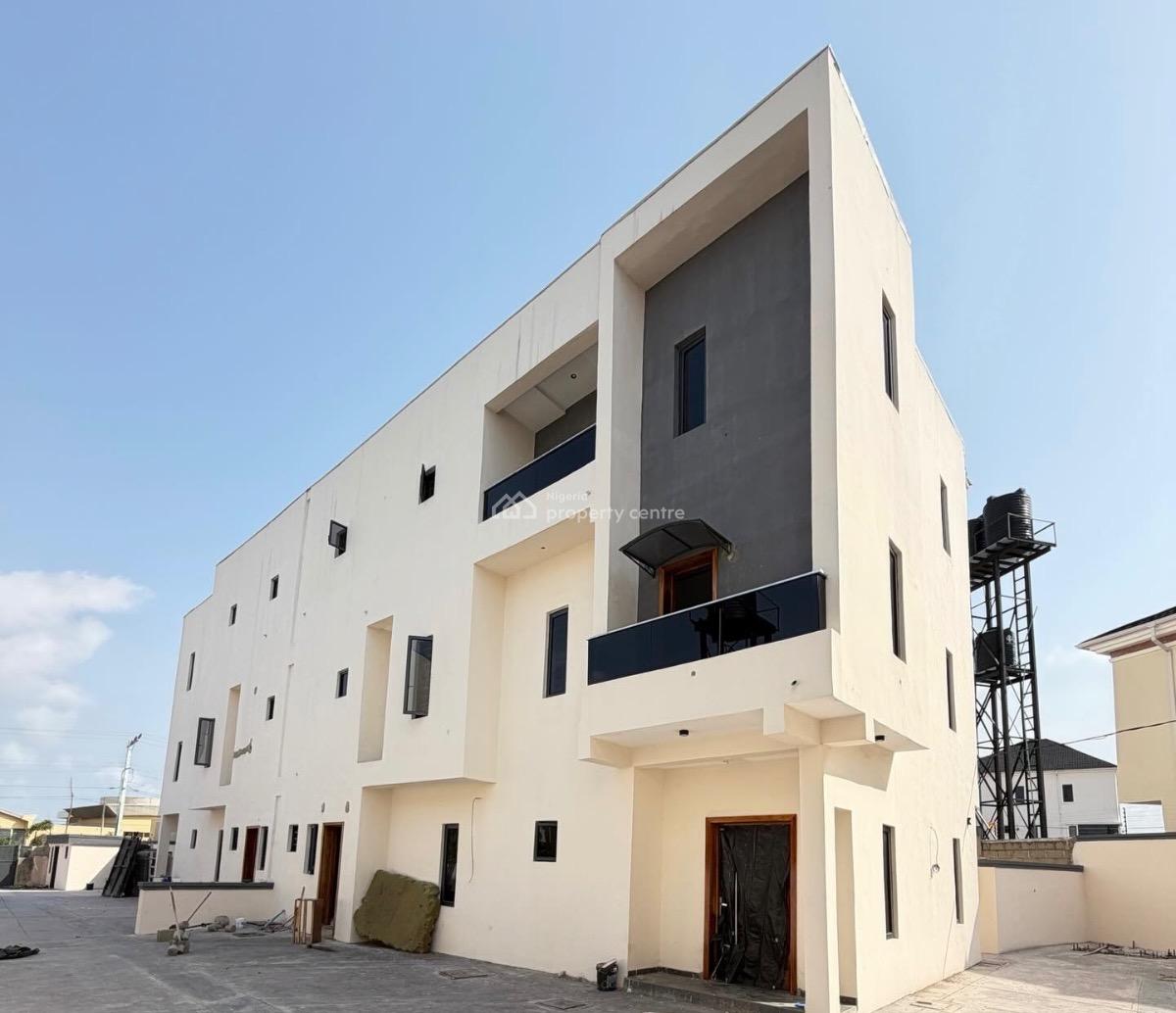 Contemporary 4 Bedroom Semi Detached Duplex with Bq, Chevron, Lekki, Lagos, Semi-detached Duplex for Sale