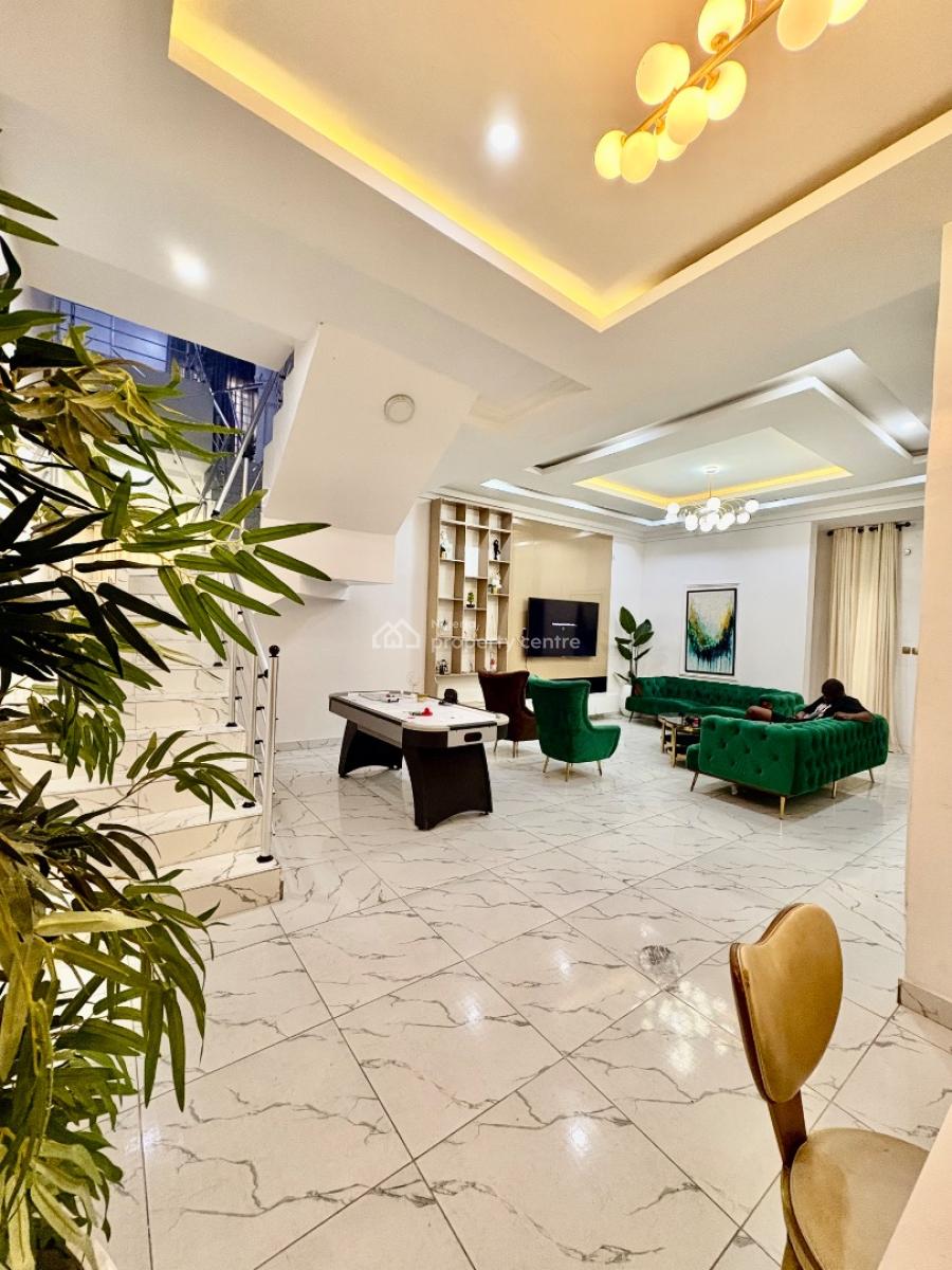 Very Spacious Fully Furnished 4 Bedroom Duplex with Snooker, Near The Orchid Roundabout, Lekki, Lagos, Semi-detached Duplex for Rent