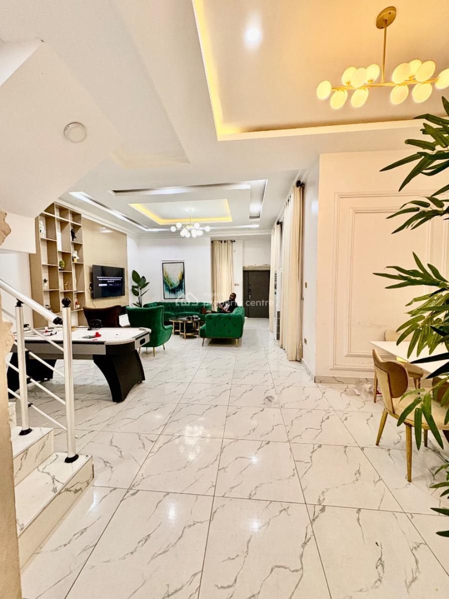 Very Spacious Fully Furnished 4 Bedroom Duplex with Snooker, Near The Orchid Roundabout, Lekki, Lagos, Semi-detached Duplex for Rent