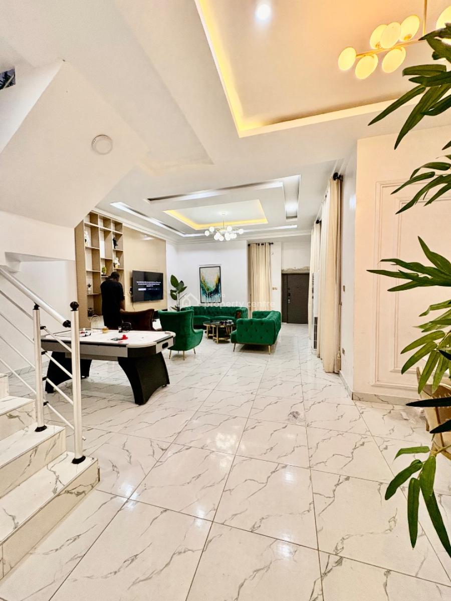 Very Spacious Fully Furnished 4 Bedroom Duplex with Snooker, Near The Orchid Roundabout, Lekki, Lagos, Semi-detached Duplex for Rent