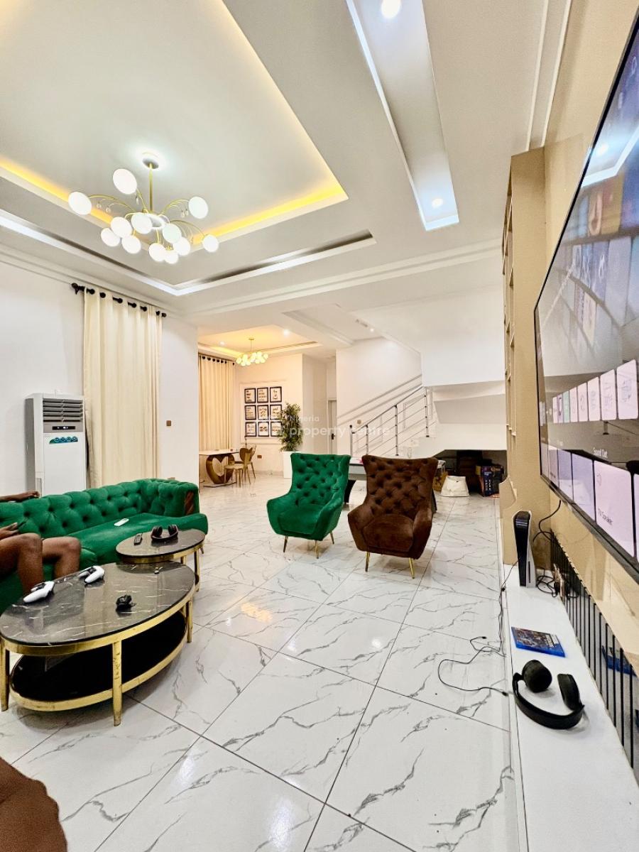 Very Spacious Fully Furnished 4 Bedroom Duplex with Snooker, Near The Orchid Roundabout, Lekki, Lagos, Semi-detached Duplex for Rent