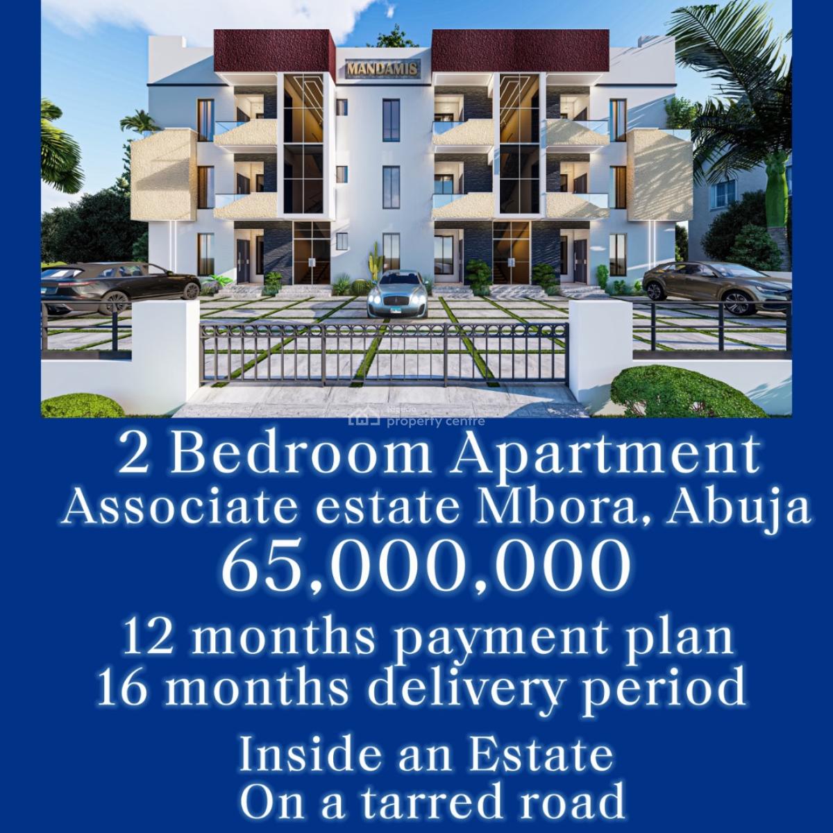 2 Bedroom Apartment, Associate Estate, Mbora (nbora), Abuja, Flat / Apartment for Sale