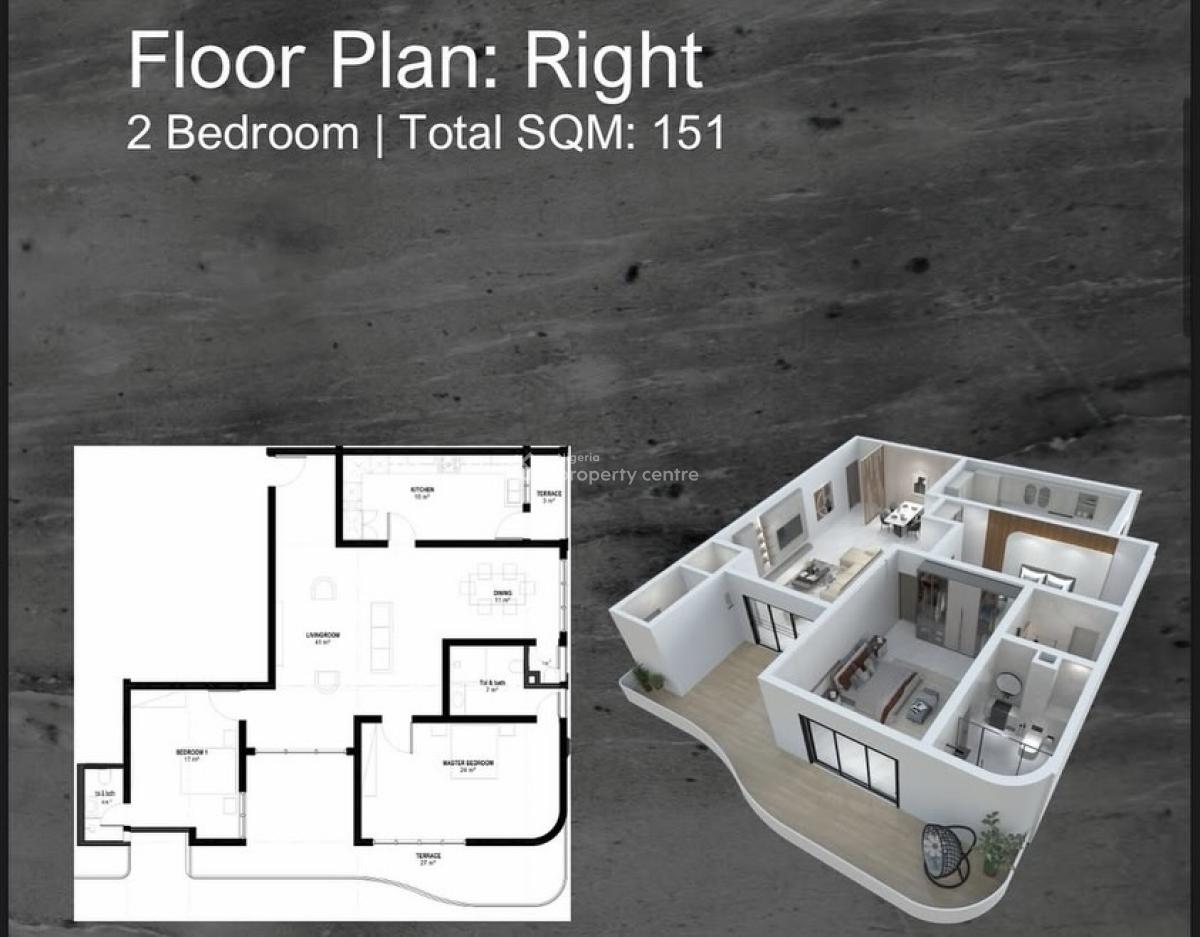 Exquisite 2 Bedroom Bugatti Flat, Foreshore Estate, Lekki Phase 1, Lekki, Lagos, Flat / Apartment for Sale