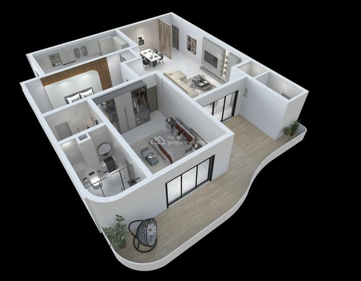 Exquisite 2 Bedroom Bugatti Flat, Foreshore Estate, Lekki Phase 1, Lekki, Lagos, Flat / Apartment for Sale