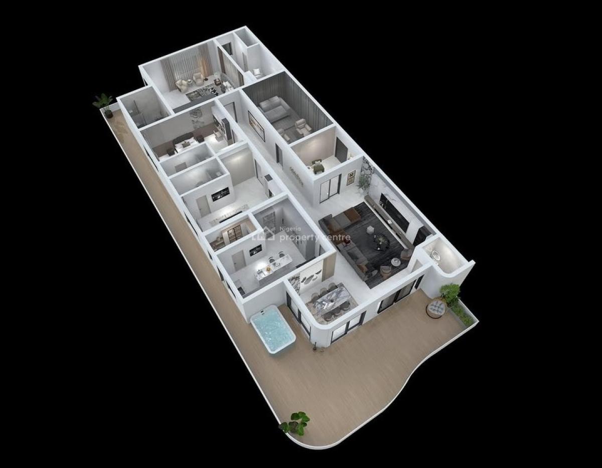 Exquisite 2 Bedroom Bugatti Flat, Foreshore Estate, Lekki Phase 1, Lekki, Lagos, Flat / Apartment for Sale