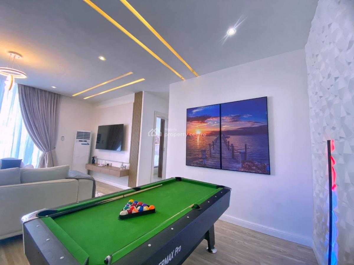 Newly Launched 2 Bedroom Apartment with Snooker, Swimming Pool Balcony, Ikate, Lekki, Lagos, Flat / Apartment Short Let