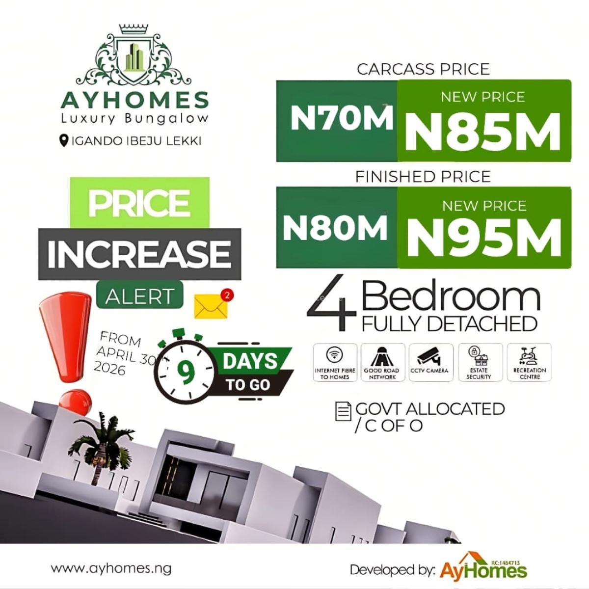 Discover Luxury 4 Bedroom Fully Detached Fully Detached Bungalow, The Most Affordable Home Perfectly Designed for Your Lovely Family, Ibeju Lekki, Lagos, Detached Bungalow for Sale