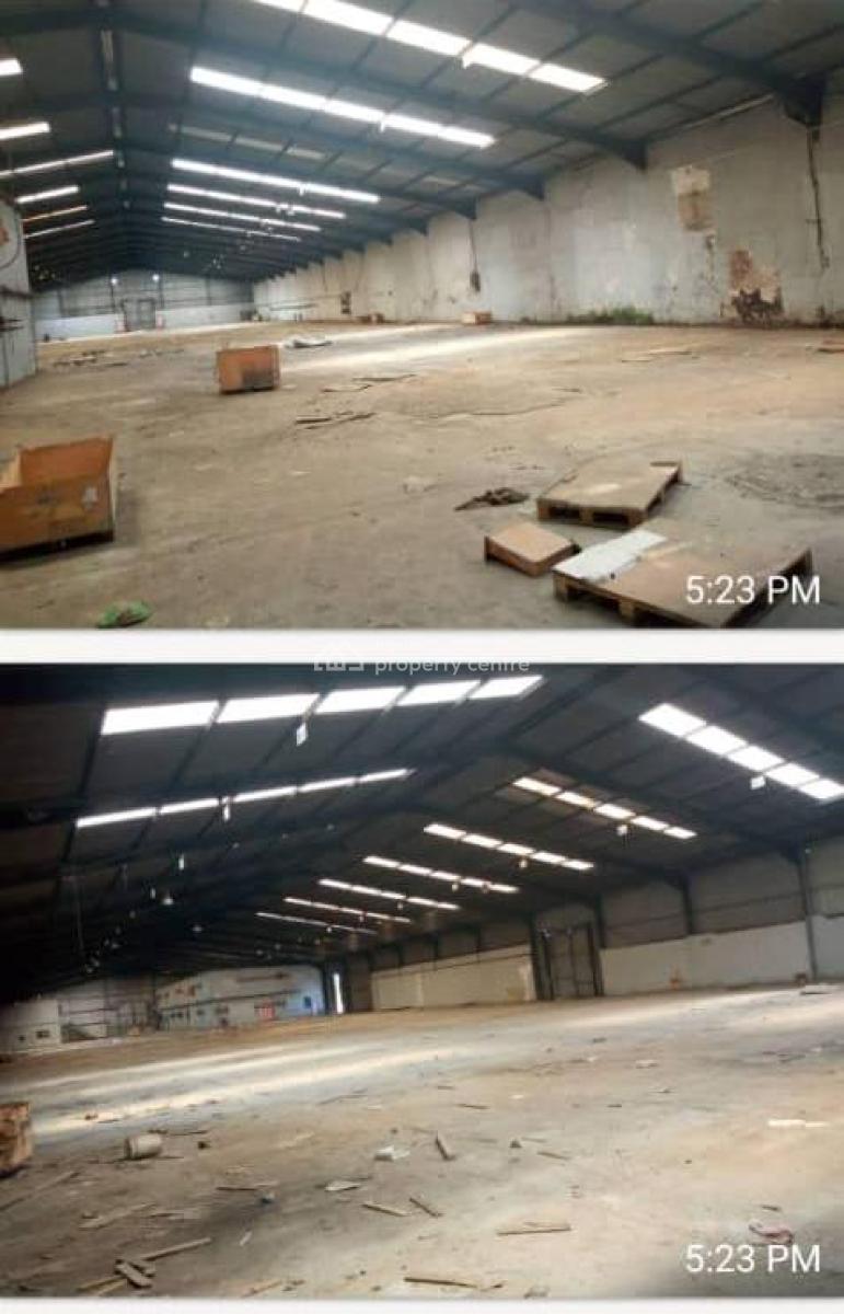 Warehouses on Approx *4 Acres of* Land with Large Parking Space, Slightly Off Oshodi Apapa Express.just After Mile, Mile 2, Isolo, Lagos, Warehouse for Sale