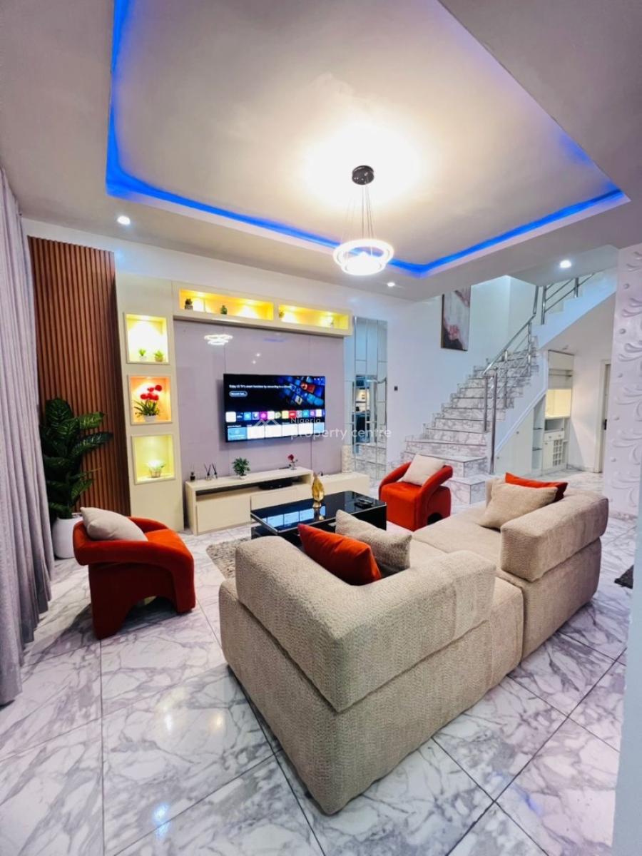 Luxury 4 Bedroom Funished Duplex with Excellent Facilities, Idado Lekki, Lekki, Lagos, Terraced Duplex for Rent