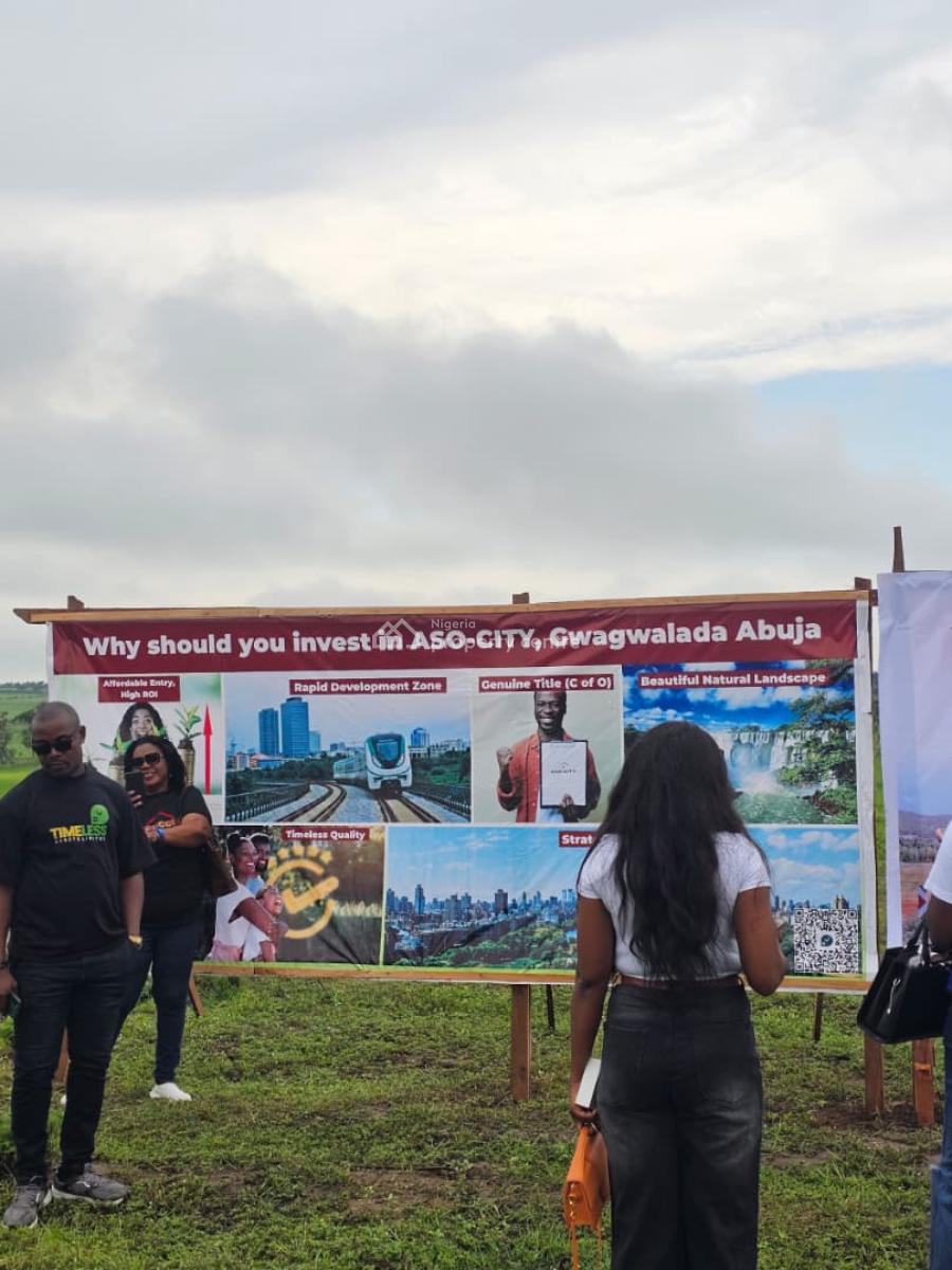 Land Measuring 500 Square Meters, Aso-city, Gwagwalada, Abuja, Residential Land for Sale