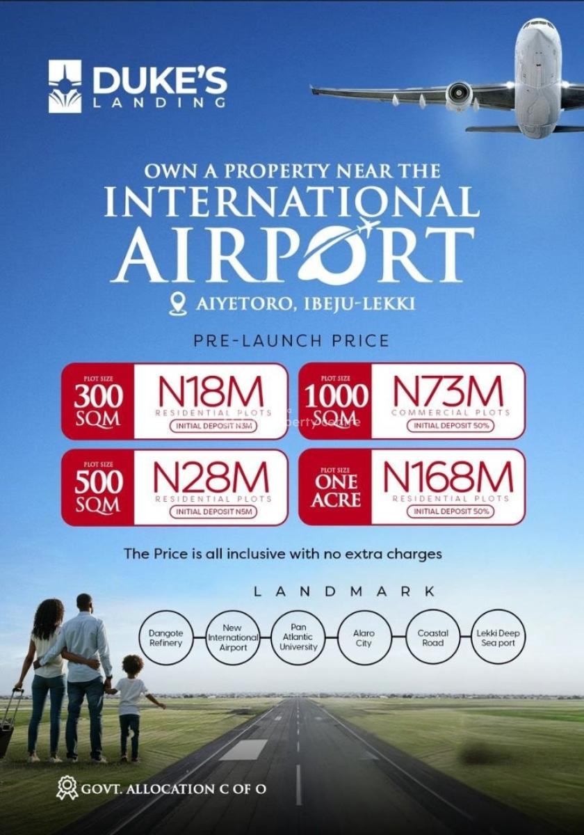Residential and Commercial Plots of Land in a Prestigious Estate, Dukes Landing Estate / Aiyetoro, Ibeju Lekki, Lagos, Mixed-use Land for Sale