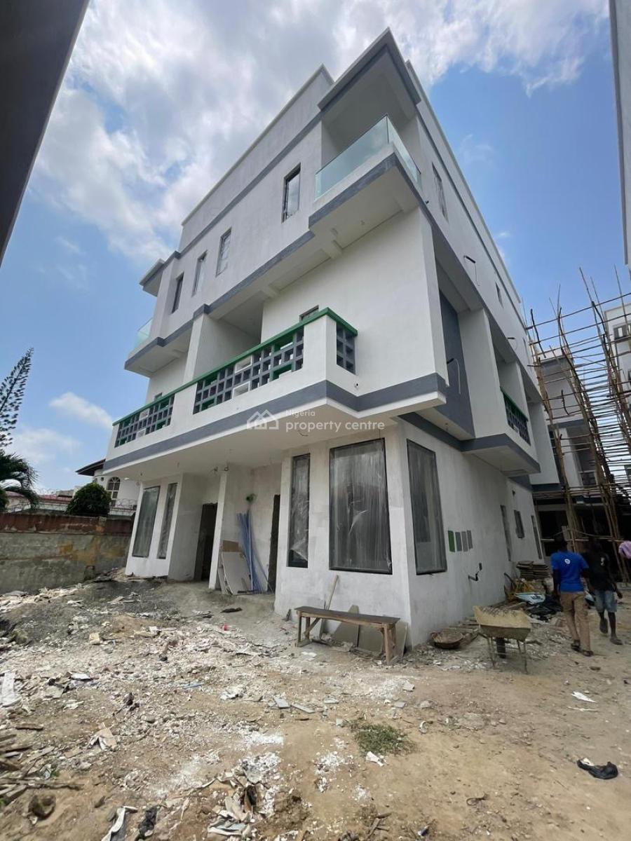 Exclusive 4 Bedroom Semi Detached Duplex with Bq, Top Quality Home in a Jacuzzi in a Flood Free Location, Lekki Phase 1, Lekki, Lagos, Semi-detached Duplex for Sale