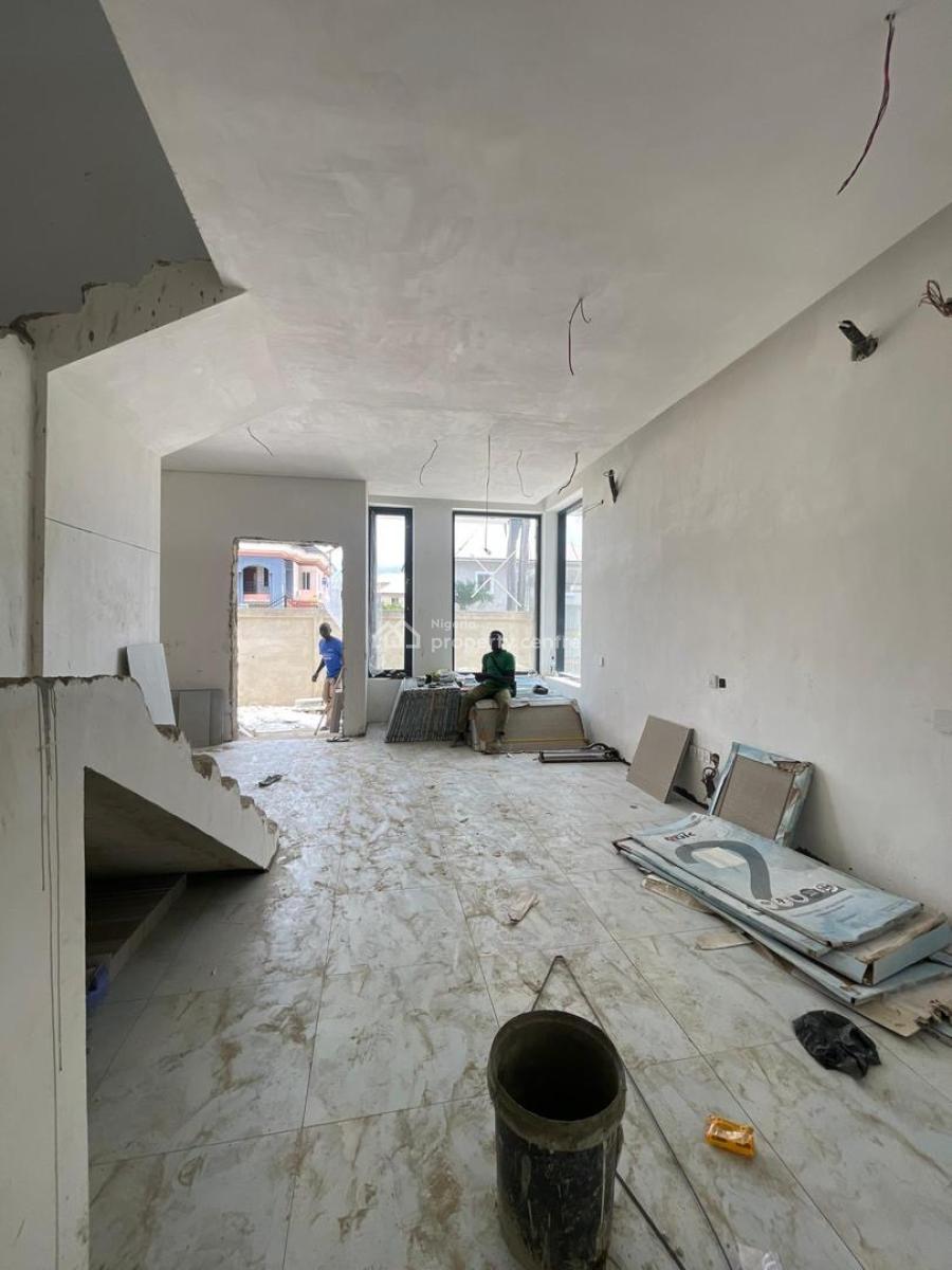 Exclusive 4 Bedroom Semi Detached Duplex with Bq, Top Quality Home in a Jacuzzi in a Flood Free Location, Lekki Phase 1, Lekki, Lagos, Semi-detached Duplex for Sale