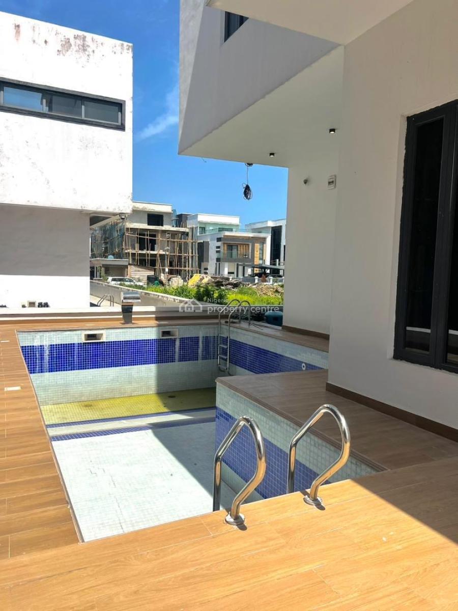Luxury Waterfront 5-bedroom Fully Detached Duplex with Pool, Bq, Osapa London, Lekki, Lagos, Detached Duplex for Sale