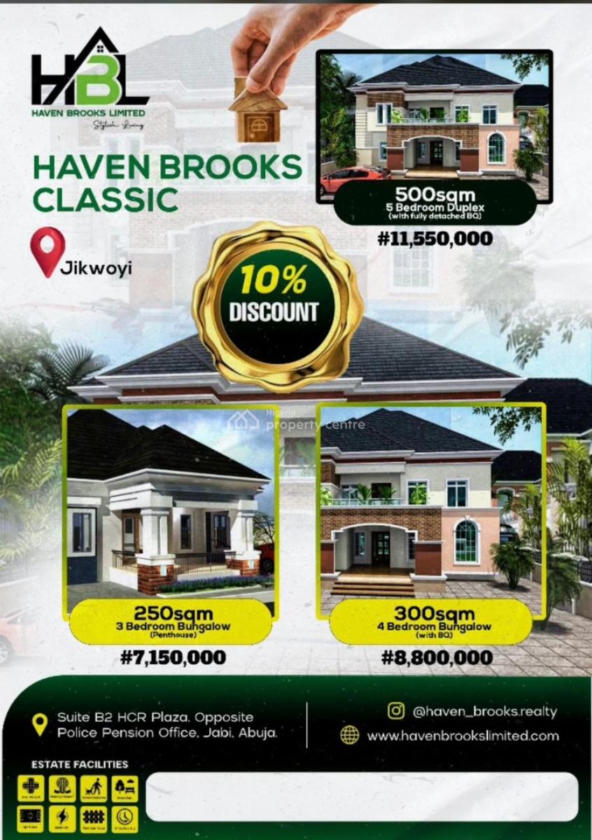 Govt Approved Buy and Build Estate  Strategically Located, Haven Brooks Classic Estate  Jikwoyi, Cultural Zones, Abuja, Mixed-use Land for Sale