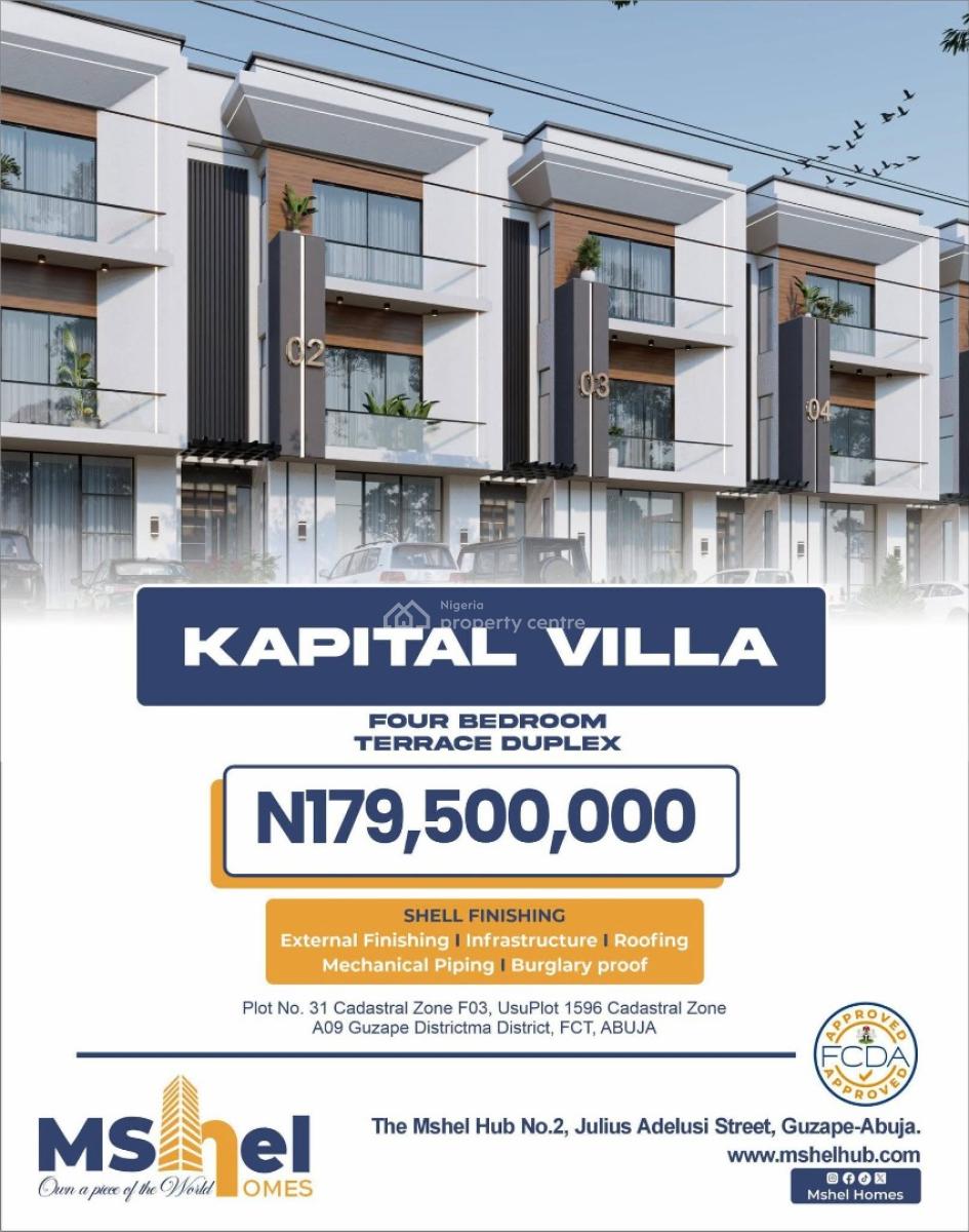 Estate Plot Available in a Serene and Prime Location, Guzape District, Abuja, Residential Land for Sale