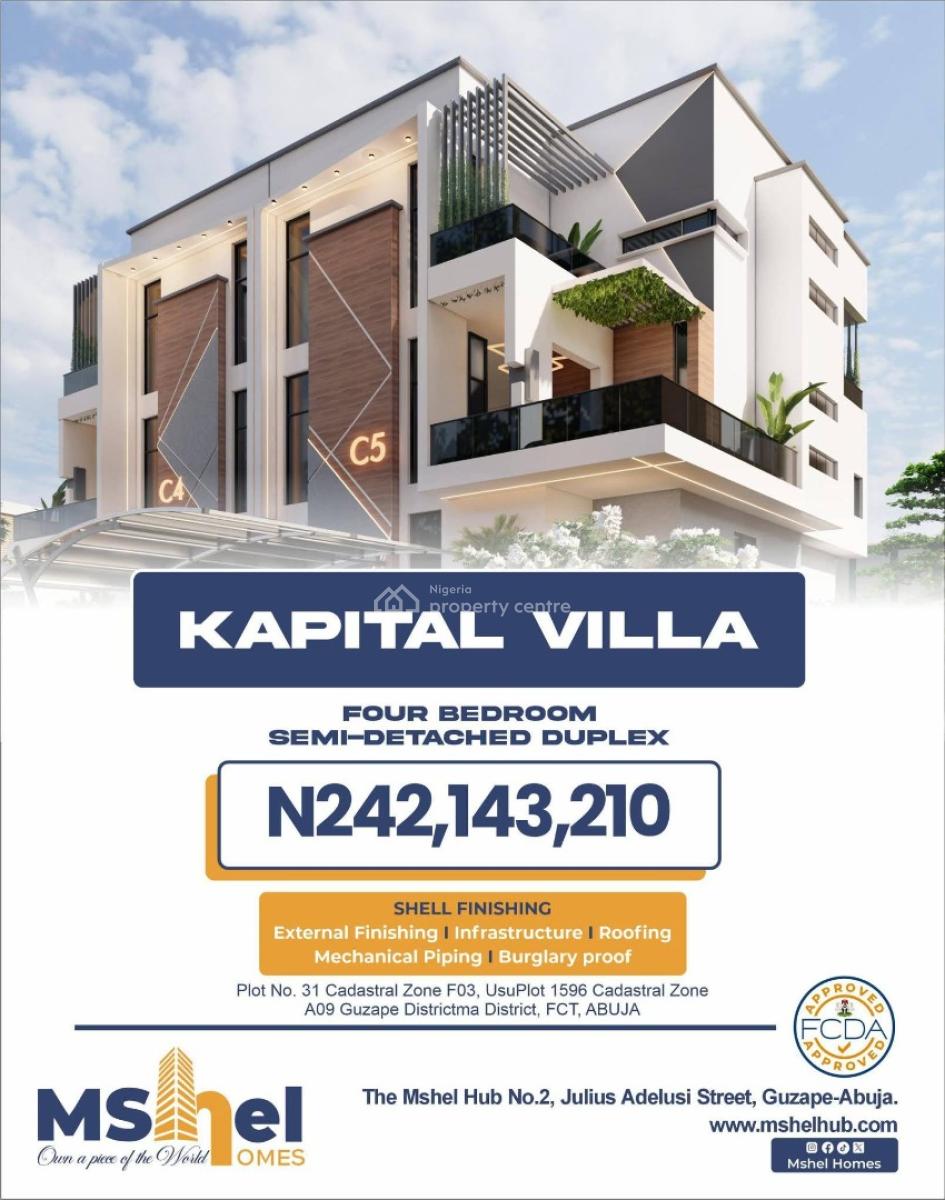 Estate Plot Available in a Serene and Prime Location, Guzape District, Abuja, Residential Land for Sale