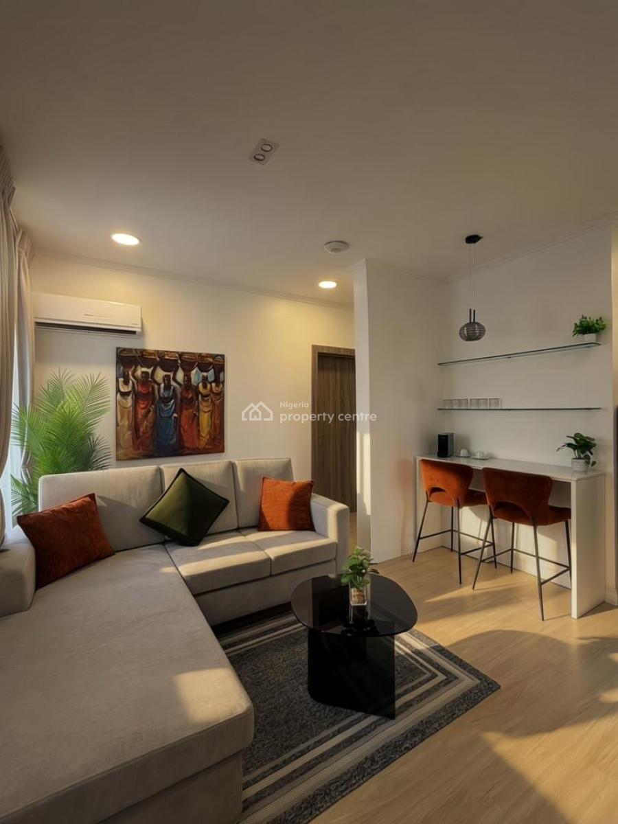 2 Bedroom Fully Automated Apartment with  Smart Lock Swimming Pool,, Lekki Phase 1, Lekki, Lagos, Flat / Apartment Short Let