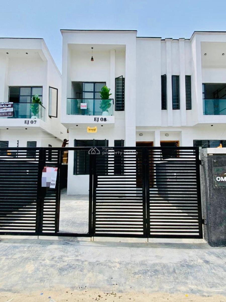 Brand New Luxury 4 Bedroom Semi Detached Duplex with Bq, Ikota, Lekki, Lagos, Semi-detached Duplex for Rent