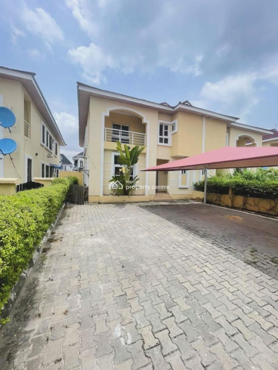 Fullybserviced 4 Bedroom House, Egerton Estate, Osapa, Lekki, Lagos, Semi-detached Duplex for Rent