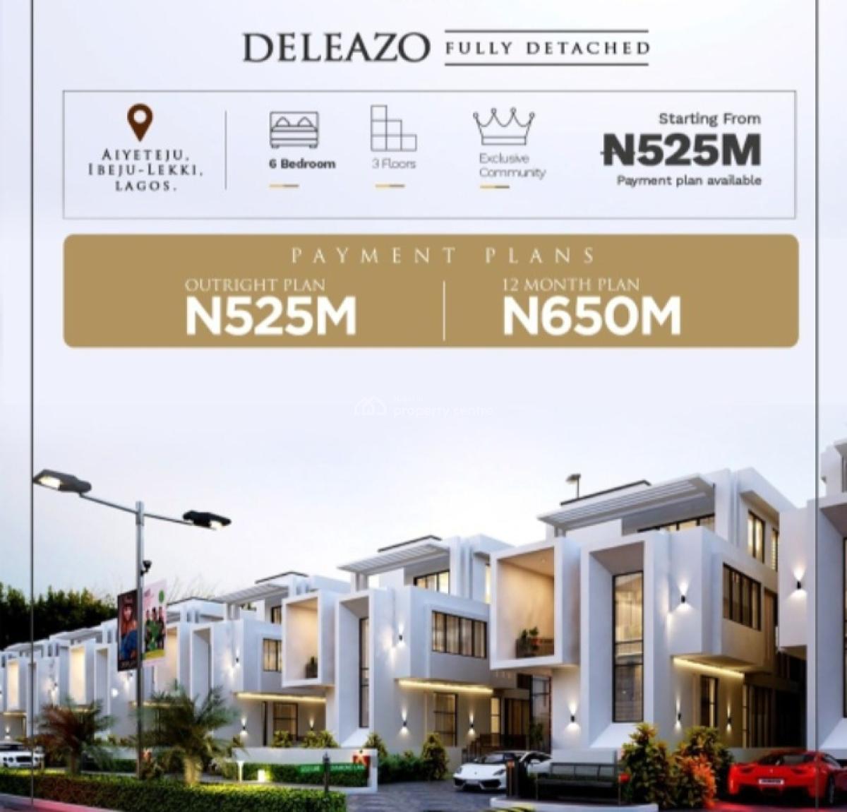 Luxury 6 Bedrooms Mansion, Aiyeteju  Lekki Epe Expressway, Ibeju Lekki, Lagos, Detached Duplex for Sale