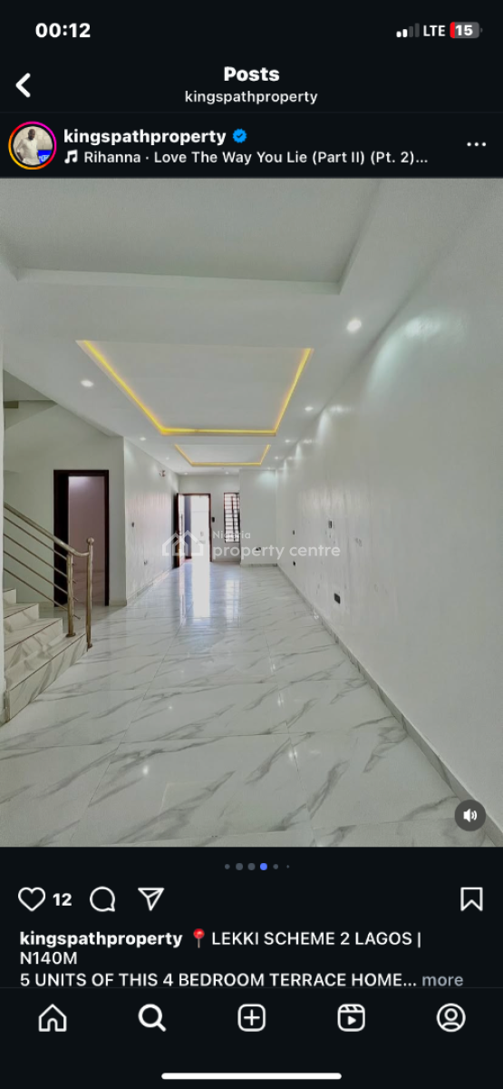 4 Bed Terrace with Bq Payment Plsn, Abraham Adesanya, Ajah, Lagos, Terraced Duplex for Sale